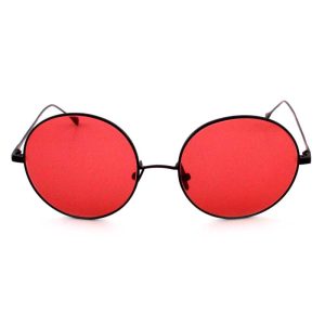 عینک آفتابی عینک شب مردانه و زنانه گرد قرمز دیتافریبردDitaFreebird-DF21012