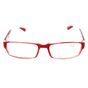 عینک طبی مردانه زنانه مستطیل شیشه ای قرمز 8597-175