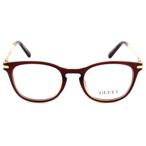 عینک طبی زنانه گوچی قهوه ای مستطیل gucci-gg1178