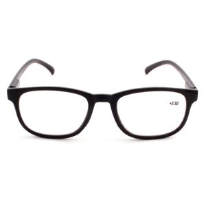 عینک طبی مردانه و زنانه مستطیل بیضی شکل مشکی XC20811-350