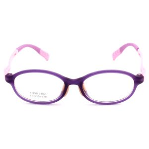 عینک طبی بچگانه ری بن صورتی بنفش مستطیل بیضی tr90-tr2102