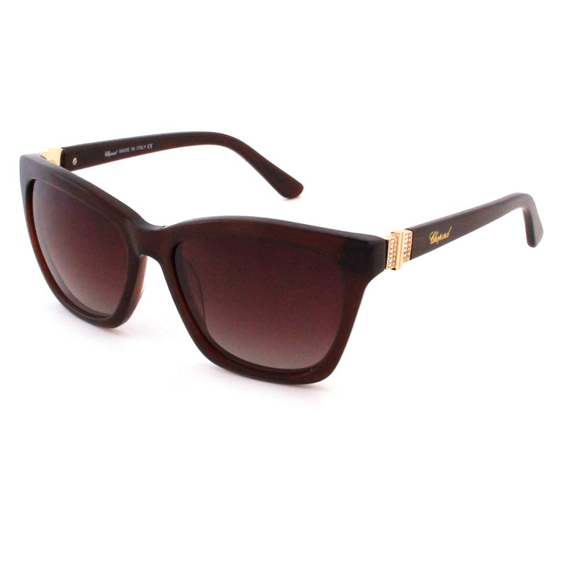 عینک آفتابی زنانه چوپارد قهوه ای مربع chopard-sch222