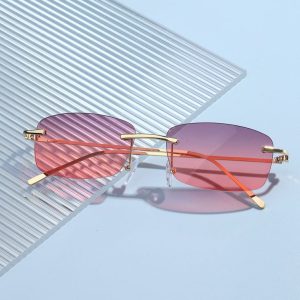 یک جفت عدسی طبی پلی کربنات نشکن شفاف برای عینک های بدون فریم‌ آنتی رفلکس  و فتوکرومیک  با ضریب شکست 1.59
