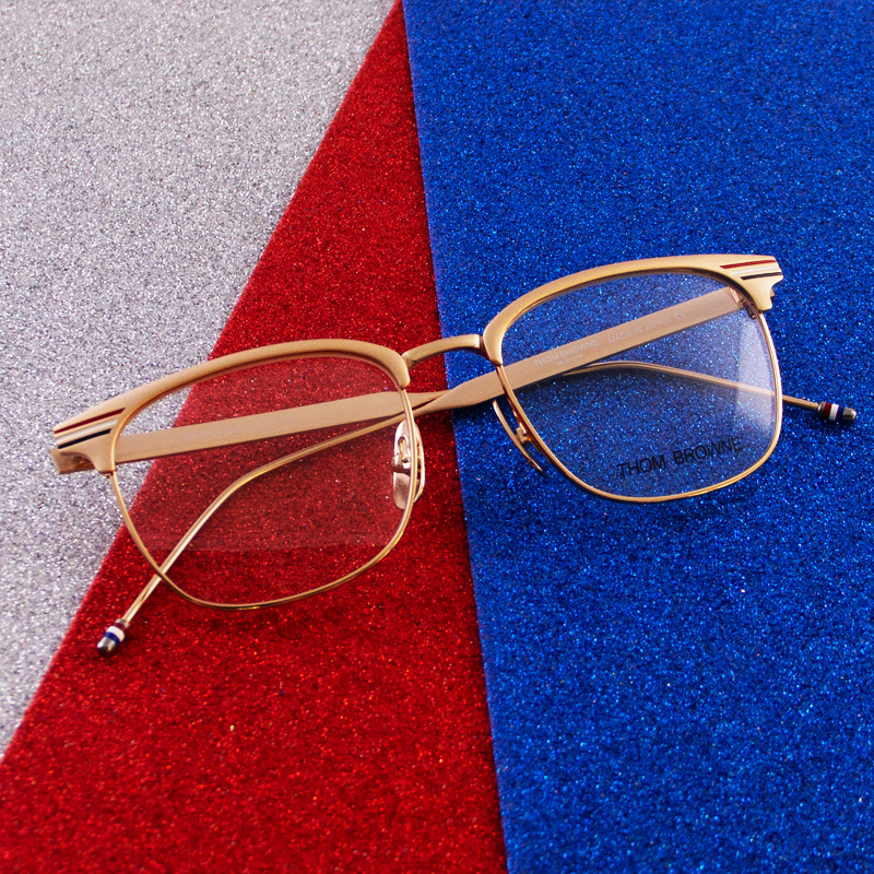 عینک طبی زنانه و مردانه برند Thom Browne مدل TB-104-C-GLD - تصویر 2